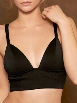 Seide Triangel BH GLORIA SMOCK Von Cadolle 14 Seide Triangel BH GLORIA SMOCK Von Cadolle -Meer Bekleidung 1120acb bustier schwarz gloria soie smock noire cadolle 1