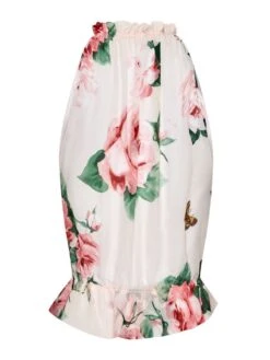 Seide Top OLIVIA BALI Rosa Geblümt Von Cadolle -Meer Bekleidung 3316dif top rose olivia soie bali 3