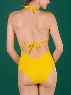 Neckholder Badeanzug GUILIA 61 Von Pain De Sucre -Meer Bekleidung badeanzug gelb giuilia pain de sucre 3