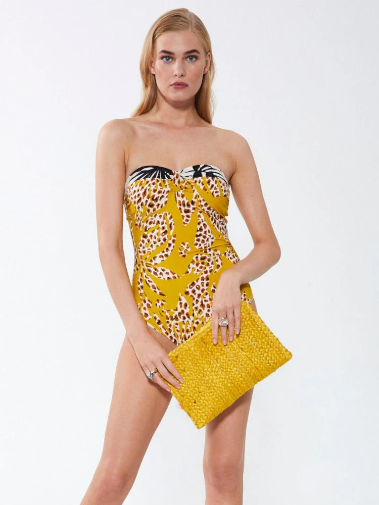 Bandeau Badeanzug SANTORINI Maisgelb Von Fürstenberg 5 Bandeau Badeanzug SANTORINI Maisgelb Von Fürstenberg – Bild 3