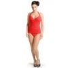Neckholder Badeanzug HAVANA Von Je Suis -Meer Bekleidung badeanzug rot je suis 1