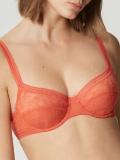 Tüllspitze Bügel-BH MISS LEJABY Von Maison Lejaby -Meer Bekleidung balconette bh mit spitze orange misslejaby chili maison lejaby 1 2
