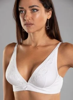 Triangel Bralette Baumwolle PIACEVOLE Cotone Candy Von Cotton Club -Meer Bekleidung baumwolle gb5 bh piacevole bustier weiss cotton club 2 cotone candy