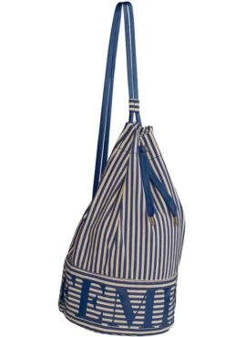 Strandtasche / Match Sack BEACH BAG Mariniere Marlies Dekkers 6 Strandtasche / Match Sack BEACH BAG Mariniere Marlies Dekkers -Meer Bekleidung beach bag blau beige gestreift 19831 marlies dekkers 1