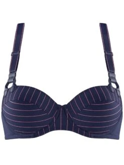 Balconette BH GLORIA STYLE Maritime Blue + Shocking Pink C-Cup Von Marlies Dekkers -Meer Bekleidung bh blau pink 19790 gloria marlies dekkers