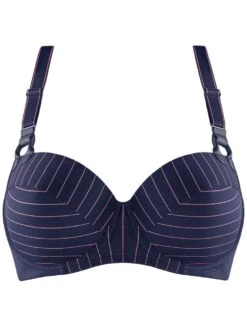 Balconette BH GLORIA STYLE Maritime Blue + Shocking Pink D Bis E-Cup Von Marlies Dekkers -Meer Bekleidung bh blau pink 197901 gloria marlies dekkers