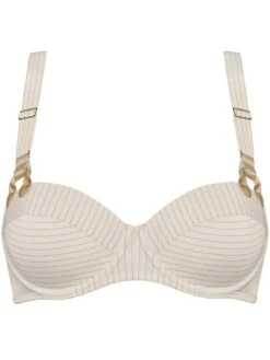 Balconette BH GLORIA STYLE Pristine Gold C-Cup Von Marlies Dekkers -Meer Bekleidung bh creme gold gestreift 19540 gloria marlies dekkers