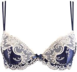 Gefütterter Seiden BH SPLENDEUR SOIE Von Lise Charmel -Meer Bekleidung bh gefuettert seide acc8580c marine 5197 splendeur soie lise charmel 2 1