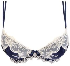 Gefütterter Seiden BH SPLENDEUR SOIE Von Lise Charmel -Meer Bekleidung bh gefuettert seide acc8580d marine 5197 splendeur soie lise charmel 2 1