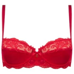 Seiden BH SPLENDEUR SOIE Von Lise Charmel -Meer Bekleidung bh halbschale seide acc3080b rot 2478 splendeur soie lise charmel 2