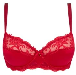 Seiden BH SPLENDEUR SOIE Von Lise Charmel -Meer Bekleidung bh halbschale seide acc3080d rot 2478 splendeur soie lise charmel 2