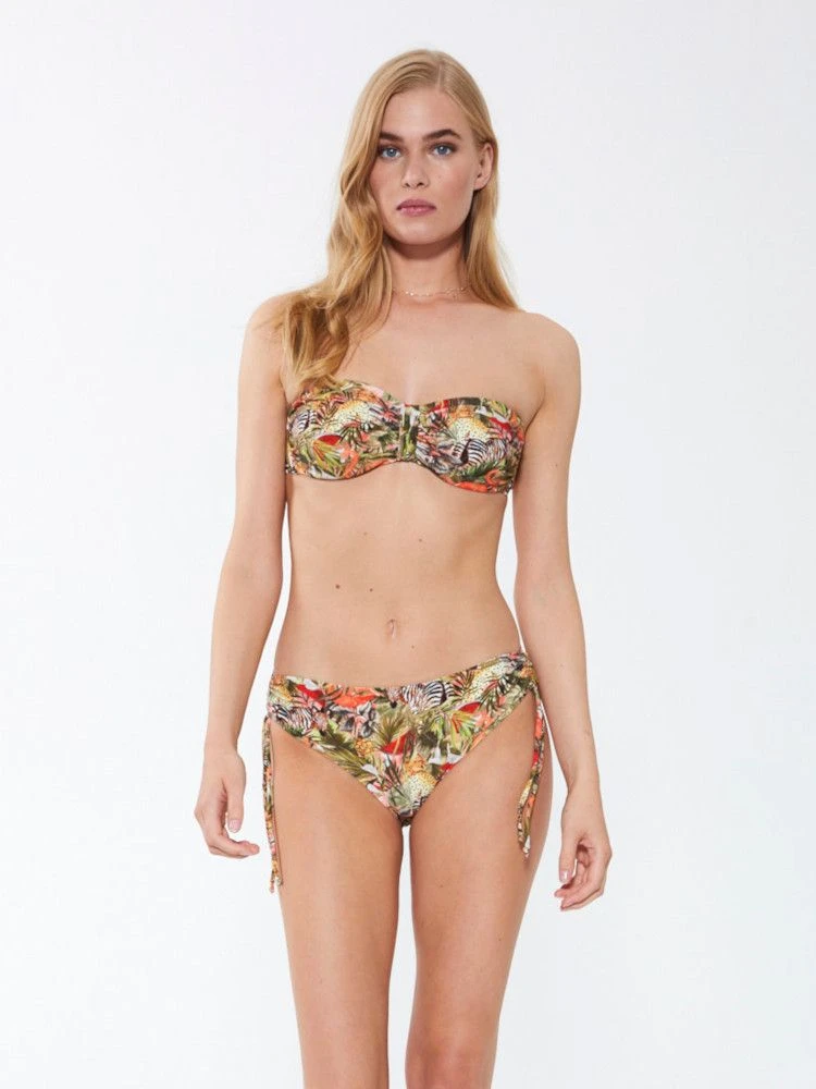 Bandeau Bikini ZEBRA IN PARADISE Apricot-grün Von Fürstenberg 4 Bandeau Bikini ZEBRA IN PARADISE Apricot-grün Von Fürstenberg – Bild 2