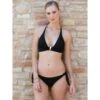 Triangel-Bikini NERO Schwarz-gold Von Chiara Fiorini 1 Triangel-Bikini NERO Schwarz-gold Von Chiara Fiorini -Meer Bekleidung bikini schwarz cft526 slip schwarz cfb529 chiara fiorini 2