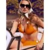 Triangel Bikini TACO TACT Orange Von Nicole Olivier 2 Triangel Bikini TACO TACT Orange Von Nicole Olivier -Meer Bekleidung bikini taco tact orange nicole olivier