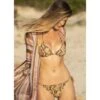 Triangel-Bikini PYTHON Gold-braun Von Fürstenberg -Meer Bekleidung bikini slip gold schlange 15550462 15530234 fuerstenberg 3