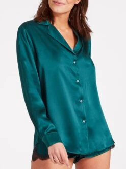 100% Seide Bluse TOI MON AMOUR Klassische Farben Von Aubade 30 100% Seide Bluse TOI MON AMOUR Klassische Farben Von Aubade -Meer Bekleidung bluse gr n seide toi mon amour qs44 emeraude aubade 3 6 1