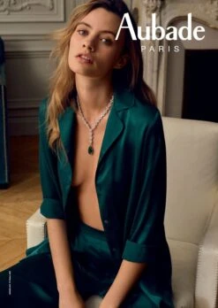 100% Seide Bluse TOI MON AMOUR Viele Farben Von Aubade -Meer Bekleidung bluse hose gr n seide toi mon amour qs44 qs60 emeraude aubade 1