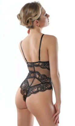 Brazilian Bügel Body VALSE CRYSTAL Von Prelude Milano -Meer Bekleidung body brazilian crystal schwarz yh326 valse prelude 2 1