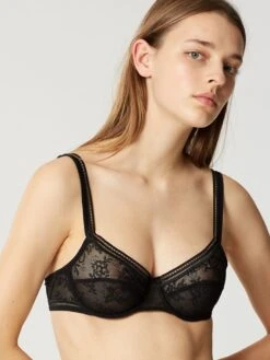 Tüllspitze Bügel-BH MISS LEJABY Von Maison Lejaby -Meer Bekleidung buegel bh schwarz 16433 miss lejaby maison lejaby 1 1