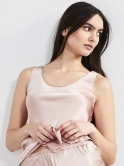 100% Seide Camisole Top KLASSIK SATIN Pastellige Farben Von Eva B. Bitzer -Meer Bekleidung camisole top seide rosecloud 27318232 klassik satin eva b bitzer 2 9 1 1