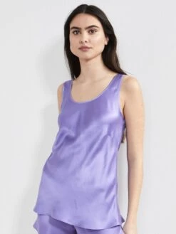 100% Seide Camisole Top KLASSIK SATIN Pastellige Farben Von Eva B. Bitzer -Meer Bekleidung camisole top seide very peri 27318232 klassik satin eva b bitzer 9 1 1