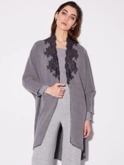 Cape KUSCHELBAUMWOLLE Von Chiara Fiorini -Meer Bekleidung cape jacke kuschel baumwolle fumo cf1314 chiara fiorini