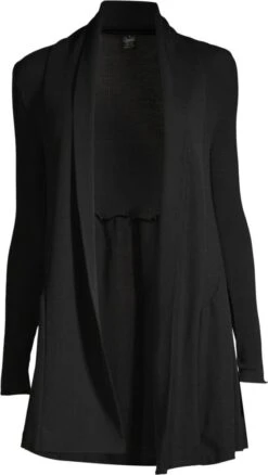 Merino Wolle-Seide CARDIGAN Strickjacke Von Oscalito 14 Merino Wolle-Seide CARDIGAN Strickjacke Von Oscalito -Meer Bekleidung cardigan lang wolle seide schwarz 3463 oscalito 2 1