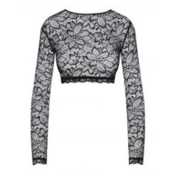 Langarm Minitop CARMEN Spitze Schwarz Von Cadolle