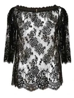 Spitze Carmen Shirt INESSA Von Escora -Meer Bekleidung carmen shirt inessa schwarz 9171 e251 400 escora 3 1