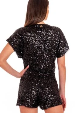 Jumpsuit PAILLETTES Von Pin-Up Stars -Meer Bekleidung einteiler pb035tu schwarz pailletten pin up stars 4 5