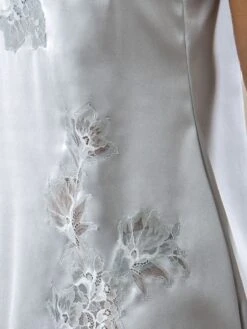 Seta Superior Seiden-Negligé SPLENDIDA Stretchseide Cotton Club -Meer Bekleidung farbfeld seide spitze silber seta superior cotton club 1 2 1