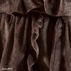 Plüsch-Hausmantel DOUCE Mittel-lang Von Marjolaine 11 Plüsch-Hausmantel DOUCE Mittel-lang Von Marjolaine -Meer Bekleidung fleece morgenmantel nuss douce marjolaine