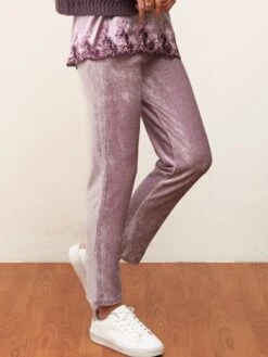 Lounge-Hose MODAL SAMT Von Chiara Fiorini -Meer Bekleidung freizeit hose modal samt flieder cf1902 chiara fiorini 2