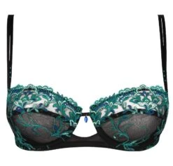 Halbschalen BH SECRETE EMERAUDE Aus Spitze Von Lise Charmel -Meer Bekleidung halbschale bh ach3030 schwarz gruen secrete emeraude lise charmel 2