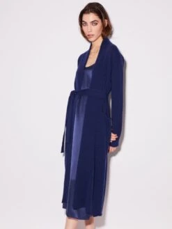 Hausmantel WOLLMIX Von Chiara Fiorini -Meer Bekleidung hausmantel lang wollmix blu cf1352 chiara fiorini 6