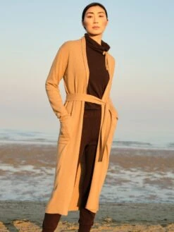 Hausmantel WOLLMIX Von Chiara Fiorini 9 Hausmantel WOLLMIX Von Chiara Fiorini -Meer Bekleidung hausmantel lang wollmix camel cf1352 chiara fiorini