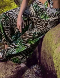 Strand Hose EMOTION Grün Von Nicole Olivier -Meer Bekleidung hose emotion jungle nicole olivier 2