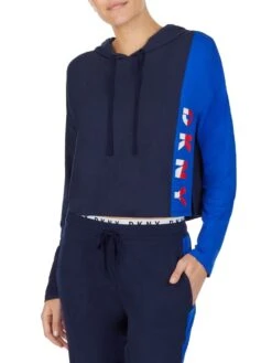 Kurz-Hoodie THE WARM UP Von DKNY Sleepwear -Meer Bekleidung jacke 05 yi2022401 400 ink 0079 dkny 1