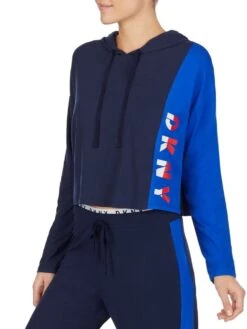 Kurz-Hoodie THE WARM UP Von DKNY Sleepwear -Meer Bekleidung jacke 05 yi2022401 400 ink 0085 dkny 1