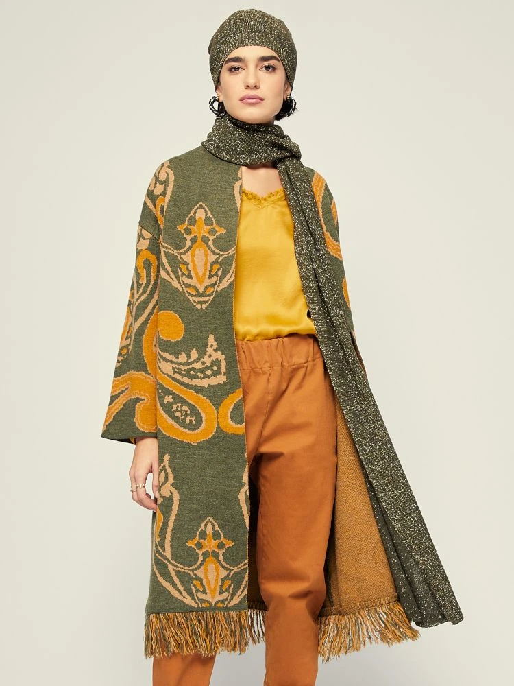 Jacke ETHNO PRINT Lang Mit Fransen Von Fiori Di Chiara 5 Jacke ETHNO PRINT Lang Mit Fransen Von Fiori Di Chiara – Bild 3