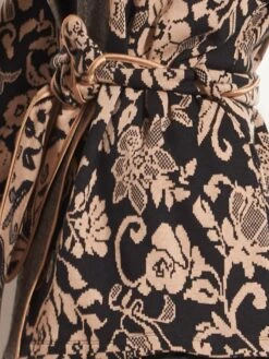 Jacke JACQUARD Schwarz-zimt Von Chiara Fiorini -Meer Bekleidung jacquard g9611 schwarz beige chiara fiorini