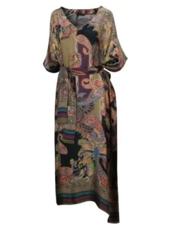 100% Seide Kaftan MILANO BLACK Von Eva B. Bitzer -Meer Bekleidung kaftan black leo 21313452 bitzer 5 1