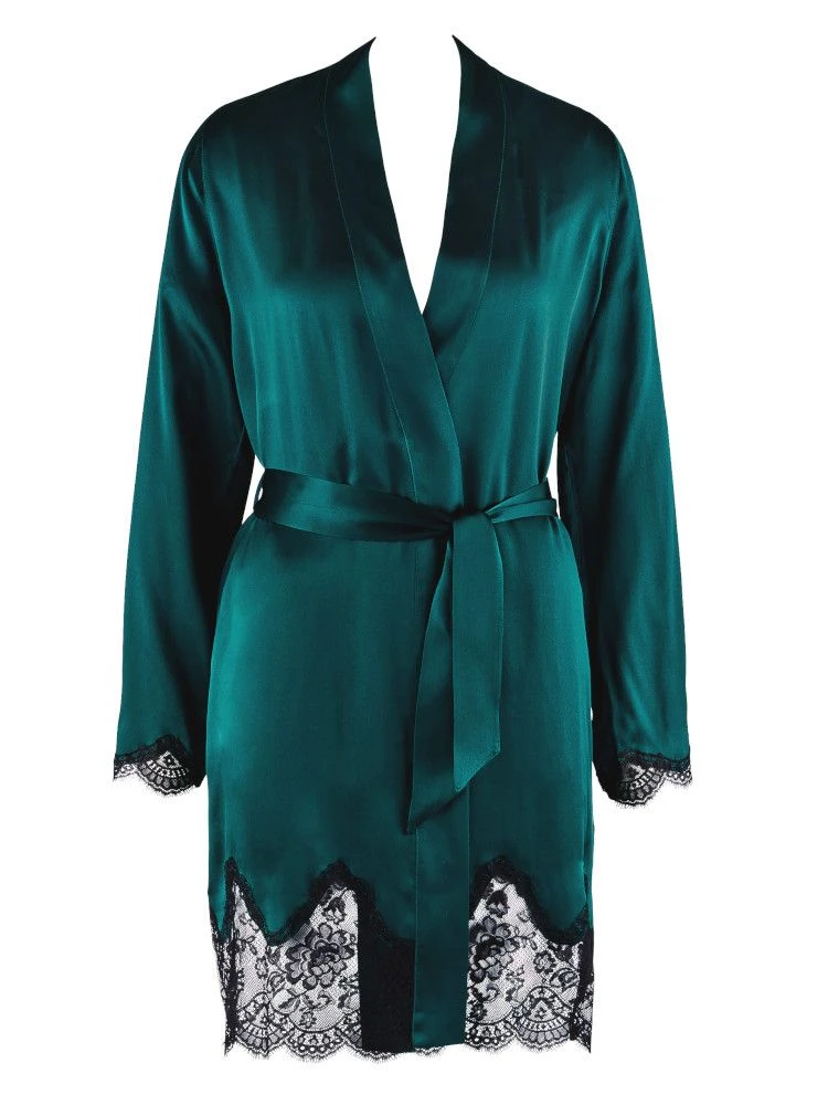 100% Seide Kimono TOI MON AMOUR Viele Farben Aubade 9 100% Seide Kimono TOI MON AMOUR Viele Farben Aubade – Bild 7