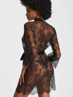 Kimono HISTOIRE D'UN SOIR Von Aubade 10 Kimono HISTOIRE D'UN SOIR Von Aubade -Meer Bekleidung kimono spitze rz65 schwarz histoire soir aubade