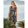 Viscose Strandkleid EXOTIC LEAVES Schwarz Grün Von Fürstenberg 1 Viscose Strandkleid EXOTIC LEAVES Schwarz Grün Von Fürstenberg -Meer Bekleidung kleid schwarz bunt245 30332 fuerstenberg