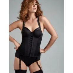 Balconette Korsett ANGEL OF HARLEM Schwarz Von Marlies Dekkers