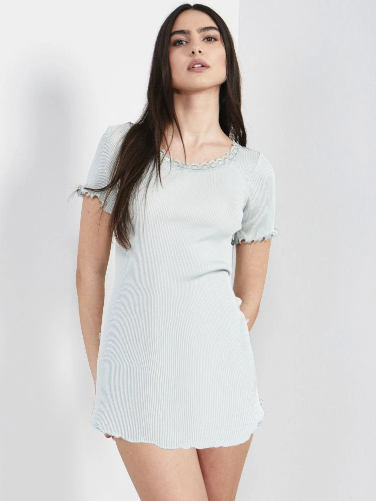 70% Seide 30% Baumwolle Kurzarm Nachthemd RIPP Von Eva B. Bitzer 7 70% Seide 30% Baumwolle Kurzarm Nachthemd RIPP Von Eva B. Bitzer – Bild 5