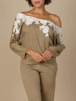 100% Leinen Pullover GLORIA No. 2 Spitze Von Marjolaine 12 100% Leinen Pullover GLORIA No. 2 Spitze Von Marjolaine -Meer Bekleidung leinen pullover gloria 9glo0501 bronze naturel marjolaine 3