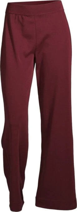 Merino Wolle-Seide LOUNGEWEAR HOSE Von Oscalito -Meer Bekleidung lounge hose wolle seide bordeaux 5681 oscalito 2 1 2