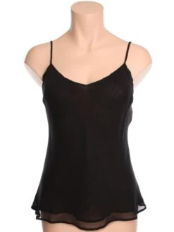 Seidentop 100% Seide FIDJI MOUSSELIN Fein Marjolaine -Meer Bekleidung marjolaine seide top fidji 2fid4001 schwarz 1 2